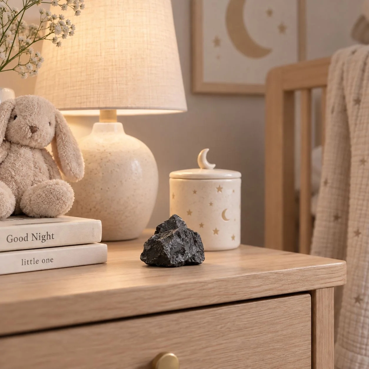 Shungite steen voor de babykamer